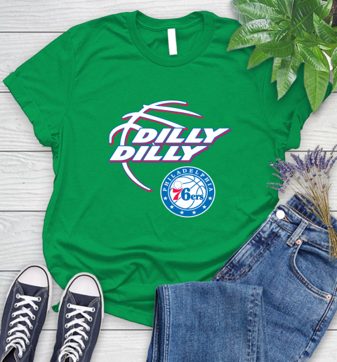 NBA Philadelphia 76ers Dilly Dilly Basketball Sports Women's T-Shirt 6