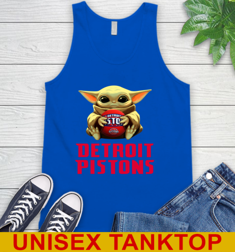 NBA Basketball Detroit Pistons Star Wars Baby Yoda Shirt 74