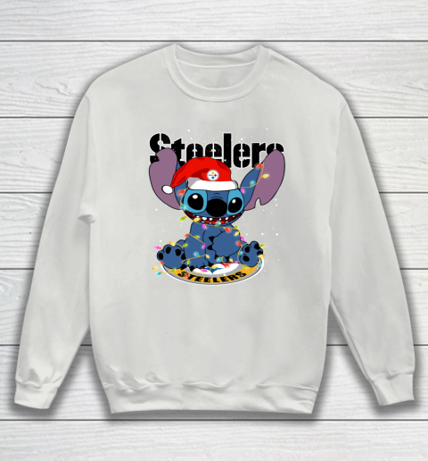 Pittsburgh Steelers NFL Football noel stitch Christmas Sweatshirt 3