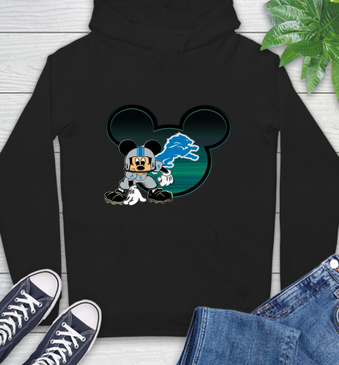NFL Detroit Lions Mickey Mouse Disney Football T Shirt Hoodie 2