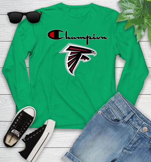 NFL Football Atlanta Falcons Champion Shirt Youth Long Sleeve 4