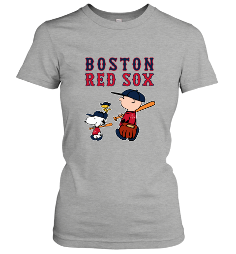 Boston Red Sox Let's Play Baseball Together Snoopy MLB Shirt 