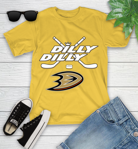 NHL Anaheim Ducks Dilly Dilly Hockey Sports Youth T-Shirt 8