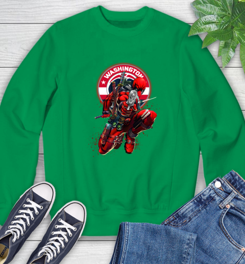 NBA Deadpool Marvel Comics Sports Basketball Washington Wizards Sweatshirt 6