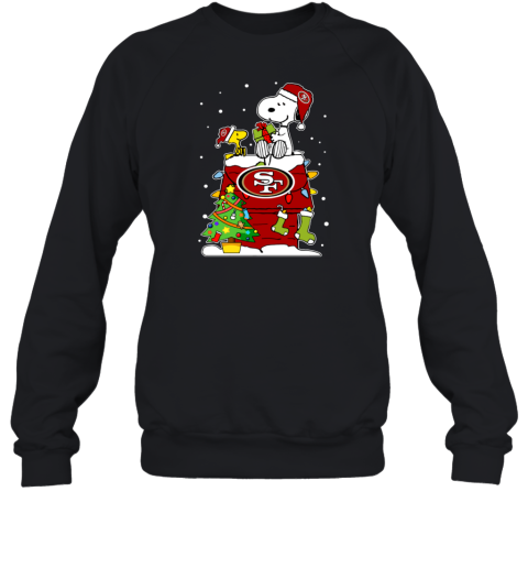 San Francisco 49ers Christmas Snoopy Sweatshirt