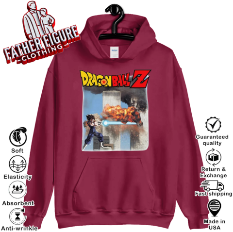 lzz7 dragon ball z hoodie 23 front cardinal red