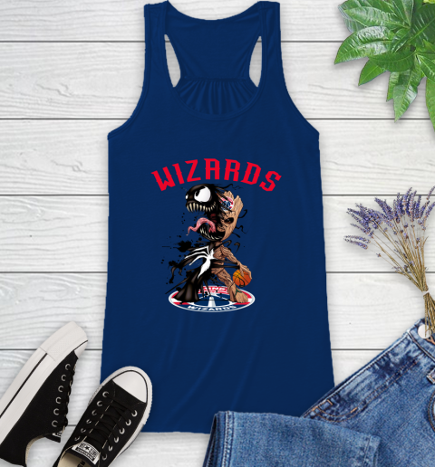 NBA Washington Wizards Basketball Venom Groot Guardians Of The Galaxy Racerback Tank 9