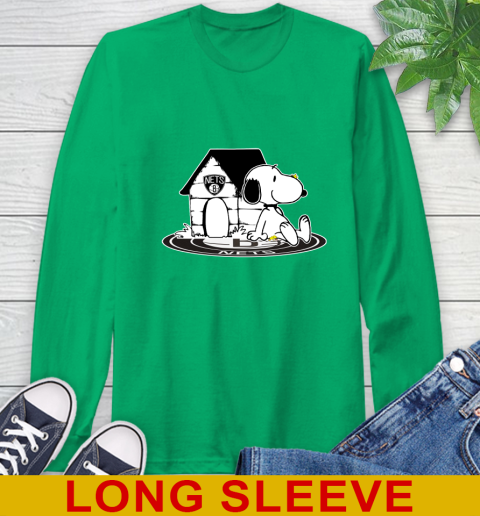 NBA Basketball Brooklyn Nets Snoopy The Peanuts Movie Shirt Long Sleeve T-Shirt 7
