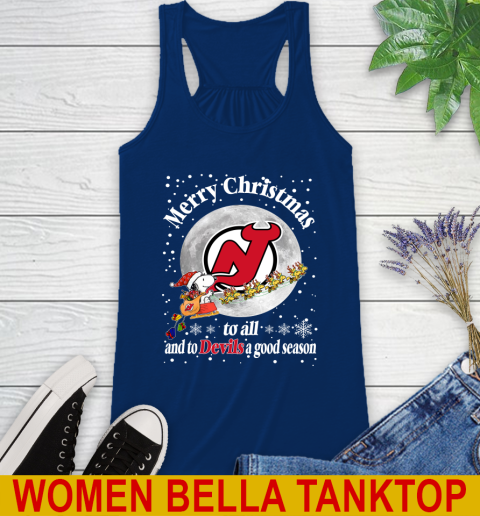 New Jersey Devils Merry Christmas To All And To Devils A Good Season NHL Hockey Sports Racerback Tank 7