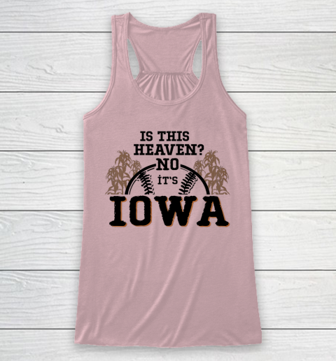 Is This Heaven No It's Iowa Baseball Racerback Tank 5