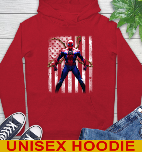 MLB Baseball New York Yankees Spider Man Avengers Marvel American Flag Shirt Hoodie 10