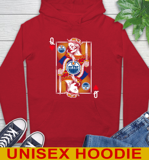 NHL Hockey Edmonton Oilers The Queen Of Hearts Card Shirt Hoodie 10