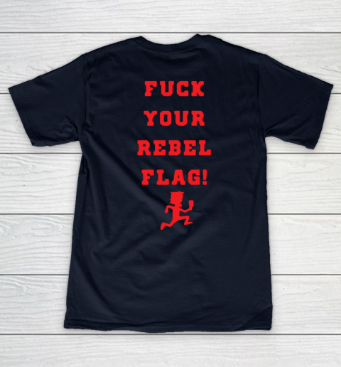 Fuck your rebel flag Women's V-Neck T-Shirt 10