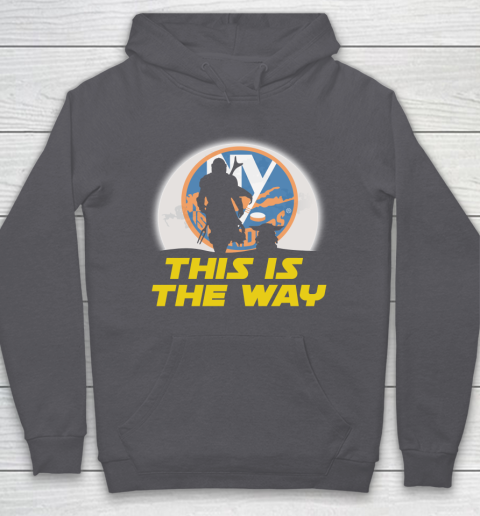 New York Islanders NHL Ice Hockey Star Wars Yoda And Mandalorian This Is The Way Hoodie 4