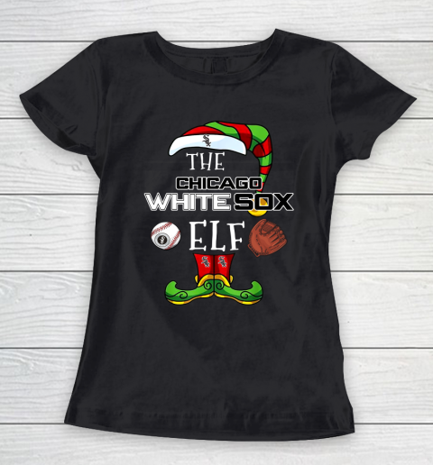 Chicago White Sox Christmas ELF Funny MLB Women's T-Shirt