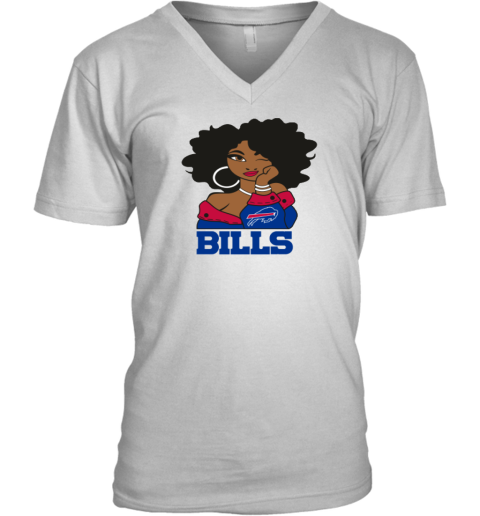 Buffalo Bills Betty Boop V-Neck T-Shirt