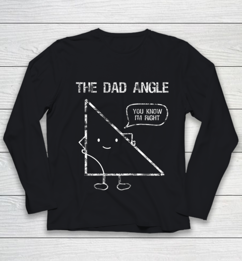 Funny Geometry Shirts for Dads who love Math for Christmas Youth Long Sleeve
