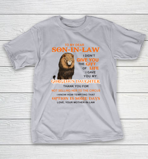 To My Dear Son In Law T-Shirt 4