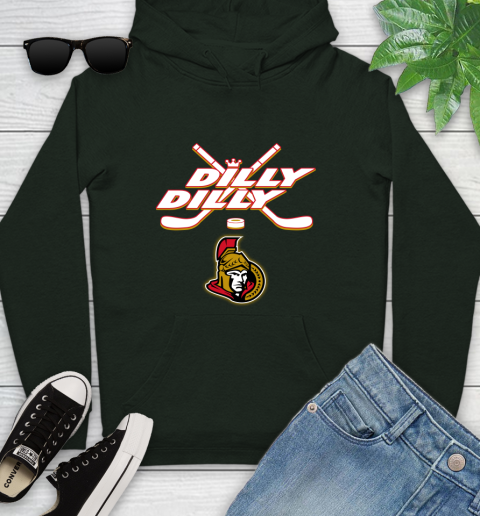 NHL Ottawa Senators Dilly Dilly Hockey Sports Youth Hoodie 13