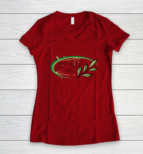 Four Seasons Total Landscaping Women's V-Neck T-Shirt 6