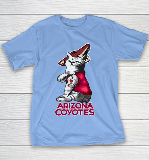 NHL My Cat Loves Arizona Coyotes Hockey Youth T-Shirt 8