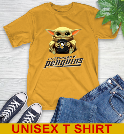 NHL Hockey Pittsburgh Penguins Star Wars Baby Yoda Shirt 3