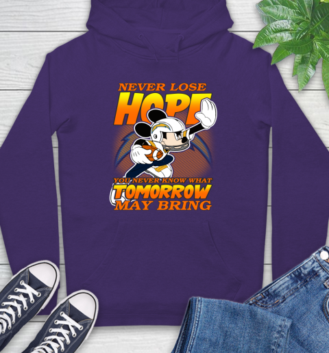 Los Angeles Chargers NFL Football Mickey Disney Never Lose Hope Hoodie 6 Los Angeles Chargers NFL Football Mickey Disney Never Lose Hope Hoodie - Image 6