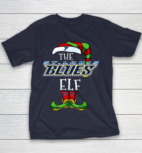 St.Louis Blues Christmas ELF Funny NHL Youth T-Shirt 2