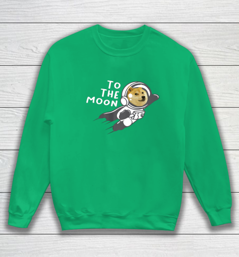 Dogecoin to the Moon Shirt Hodl Doge Coin Crypto Currency Sweatshirt 5