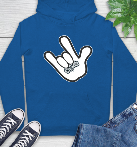 San Antonio Spurs NBA Basketball Mickey Rock Hand Disney Hoodie 9