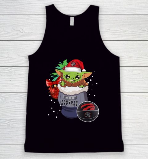 Toronto Raptors Christmas Baby Yoda Star Wars Funny Happy NBA Tank Top