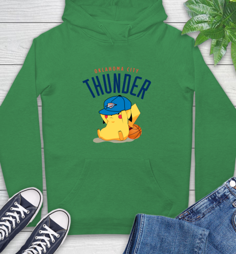 NBA Pikachu Basketball Sports Oklahoma City Thunder Hoodie 8