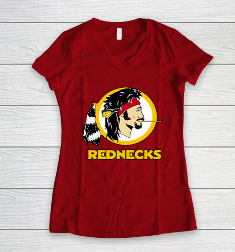 Washington Caucasians Rednecks football team Women's V-Neck T-Shirt 10