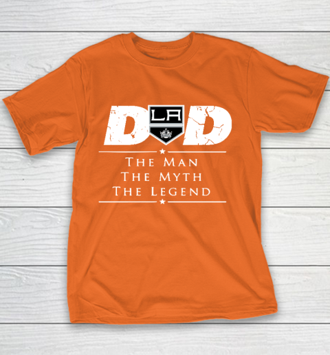 Los Angeles Kings NHL Ice Hockey Dad The Man The Myth The Legend Youth T-Shirt 4