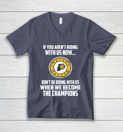 NBA Indiana Pacers Basketball We Become The Champions V-Neck T-Shirt 7