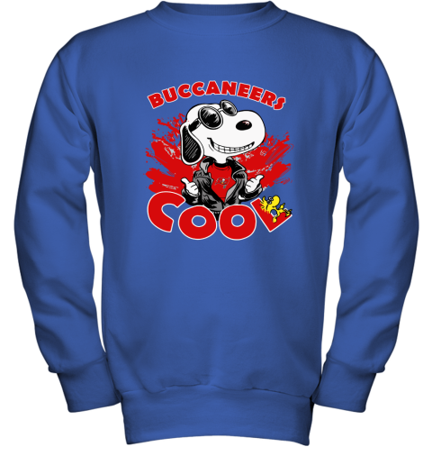 nlj0 tampa bay buccaneers snoopy joe cool were awesome shirt youth sweatshirt 47 front royal