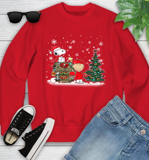 NFL Tampa Bay Buccaneers Snoopy Charlie Brown Christmas Football Super Bowl Sports Youth Sweatshirt 8