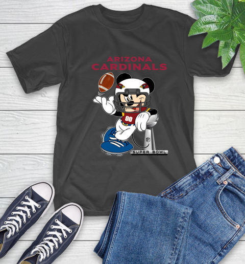 NFL Arizona Cardinals Mickey Mouse Disney Super Bowl Football T Shirt T-Shirt 14