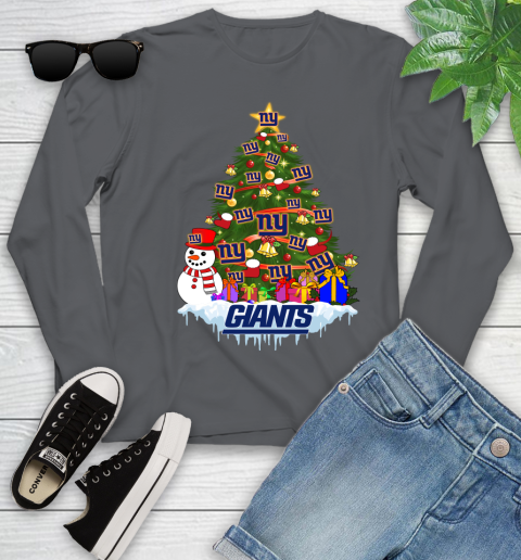 New York Giants Merry Christmas NFL Football Sports Youth Long Sleeve 8