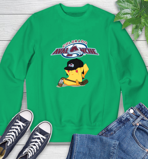 NHL Pikachu Hockey Sports Colorado Avalanche Sweatshirt 6