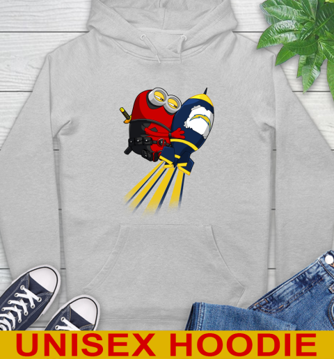 NFL Football Los Angeles Chargers Deadpool Minion Marvel Shirt Hoodie 6