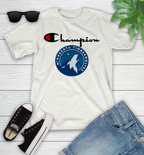 NBA Basketball Minnesota Timberwolves Champion Shirt Youth T-Shirt