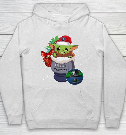 Minnesota Timberwolves Christmas Baby Yoda Star Wars Funny Happy NBA Hoodie