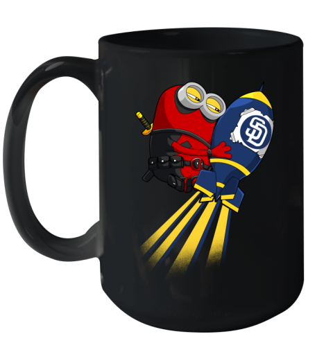 MLB Baseball San Diego Padres Deadpool Minion Marvel Shirt Ceramic Mug 15oz