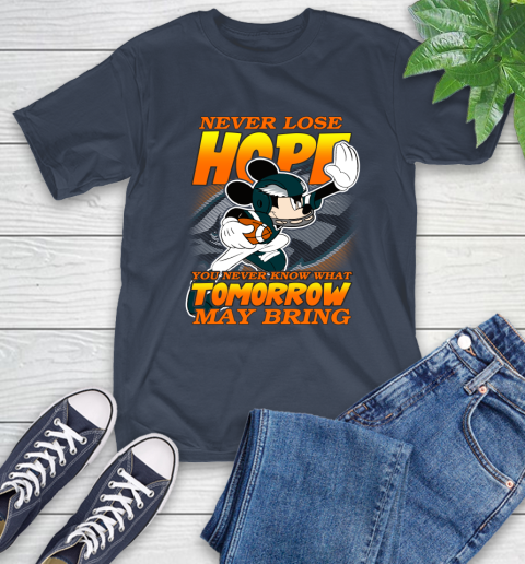 Philadelphia Eagles NFL Football Mickey Disney Never Lose Hope T-Shirt 3
