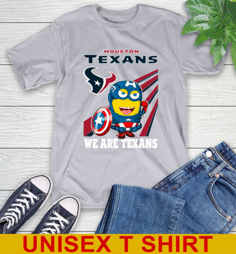 NFL Football Houston Texans Captain America Marvel Avengers Minion Shirt T-Shirt 5