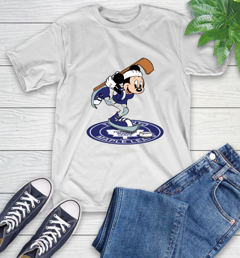 NHL Hockey Toronto Maple Leafs Cheerful Mickey Disney Shirt T-Shirt 2