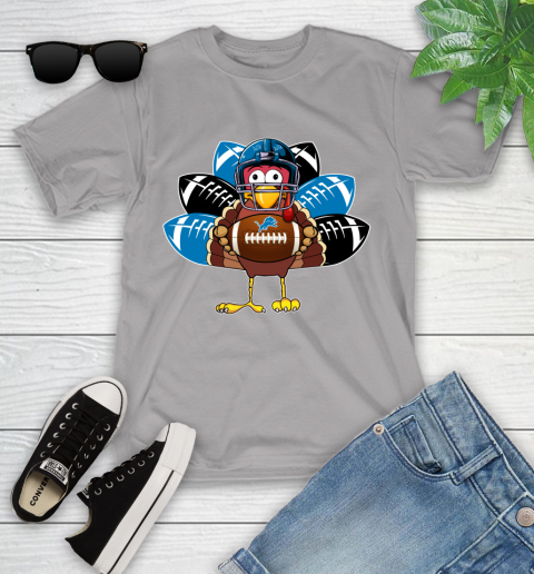 Detroit Lions Turkey Thanksgiving Day Youth T-Shirt 4
