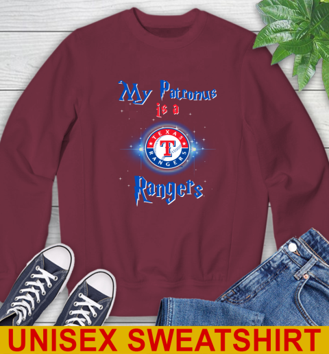 MLB Baseball Harry Potter My Patronus Is A Texas Rangers Sweatshirt 6