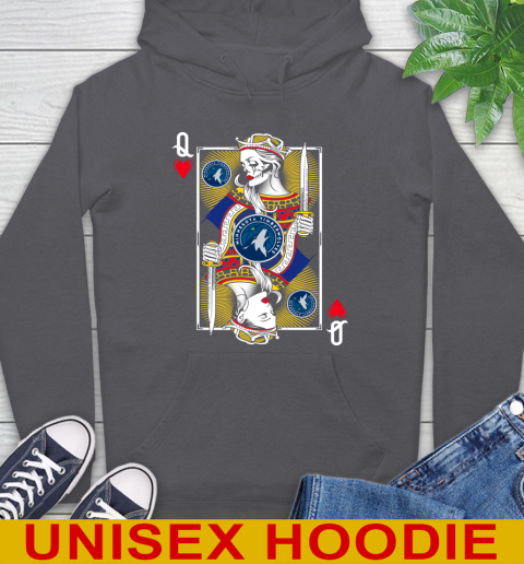 NBA Basketball Minnesota Timberwolves The Queen Of Hearts Card Shirt Hoodie 7